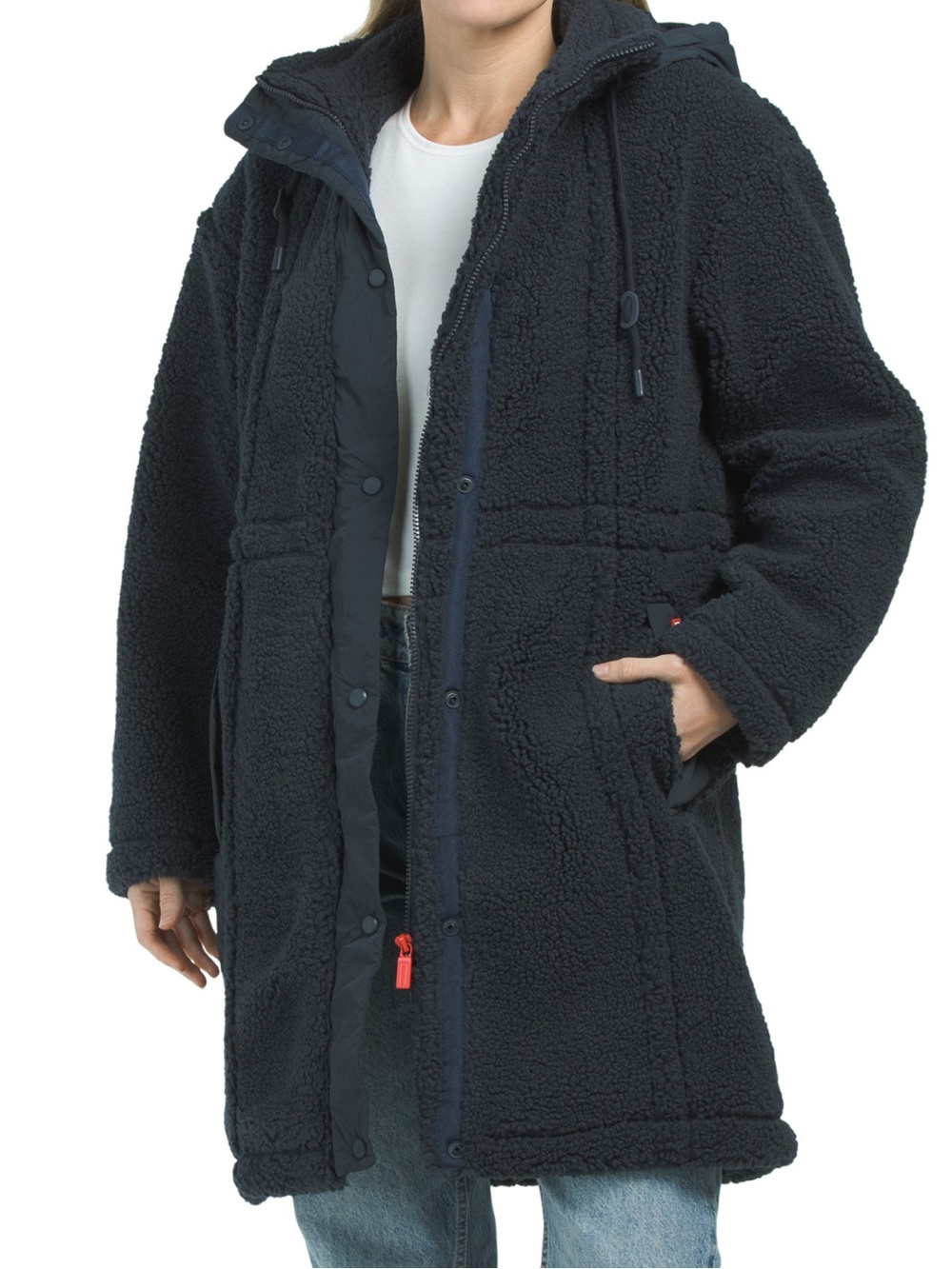 Hunter Women’s Plush Sherpa Hooded Coat